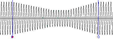 Waveform with amp zone