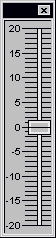 On-screen fader controller