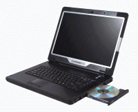 front right ruggedized laptop computer view